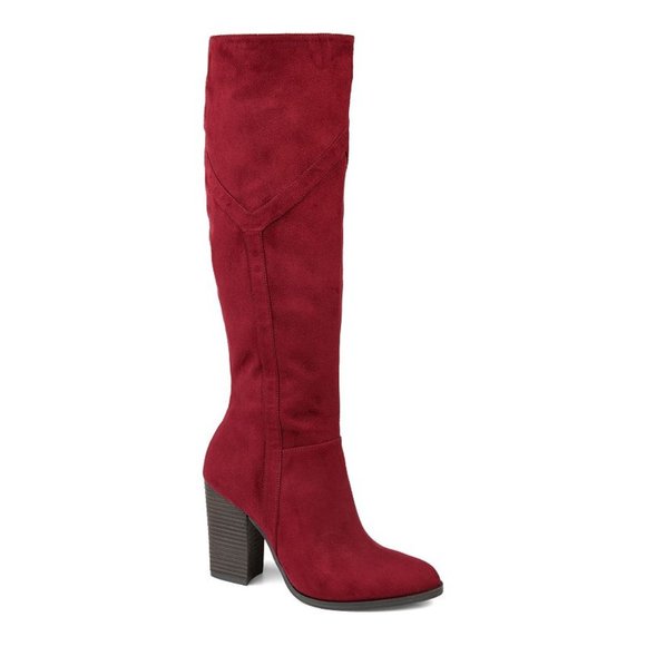 #19 Journee Collection Comfort Foam Kyllie Boot (Burgundy) 10 - Picture 1 of 1